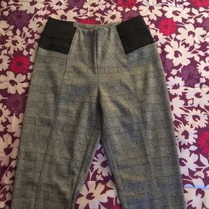 Comfortable Ankle Plaid Pants